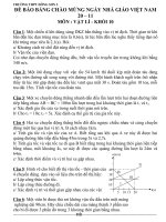 Đề báo bảng tháng 03