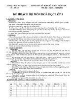 Kế Hoạch BM Hóa 9