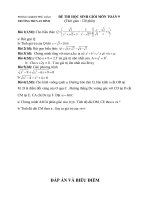 ĐỀ THI HSG LỚP 9 TRƯỜNG