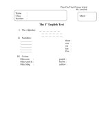 The first test for beginners (Beginner level)