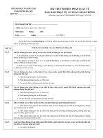 DE VA DAP AN THI ATGT THEO CV SO : 7564