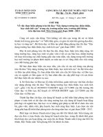 Chỉ thị số 07/2009/CT-UBND ngày 11/3/2009 của UBND tỉnh Tiền Giang v/v ... 