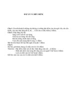 Đáp án đề thi khảo sát môn ngữ văn 9