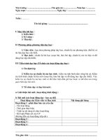 mẫu giáo án Tổng phụ trách