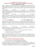 BÀI TẬP SÓNG CƠ (TỔNG HỢP)