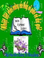 Tập đọc : Bài ca về trái đất ( Lớp 5 )