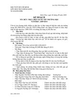 KẾ HOẠCH THỰC HIỆN NỀ NẾP NĂM HỌC 2009-2010