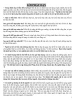 Những điều cần biết