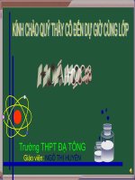 ĐIỀU CHẾ O XY - PHẢN ỨNG PHÂN HỦY