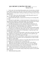 Quy chế trường Tiểu học