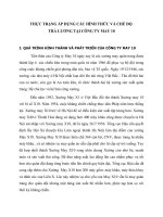 THỰC TRẠNG ÁP DỤNG CÁC HÌNH THỨC VÀ CHẾ ĐỘ