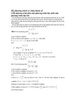 phương trinh chứa tham số