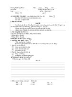 Kiểm tra đầu năm (từ lớp 2 đến lớp 4)