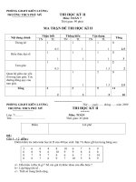 Đề thi học kì II - Toán 7