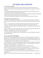 CÁCH SỬ DỤNG MÁY CHIẾU PROJECTOR