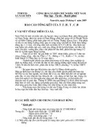 Báo cáo tổng kết 8 năm hoạt động của TTHTCĐ