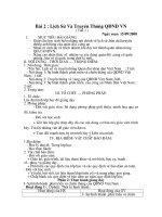 Bài 2 : Lịch s­u,truyên thông QD,CA