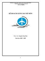 Kế hoạch bộ mônToán -Lí 6 nb