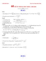 60 đề ôn thi toán năm học 2010 - 2011