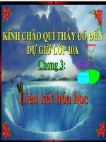 Bài 16: LIÊN KẾT HÓA HỌC.LIÊN KÊTION