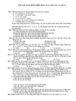 BAI TẬP VỀ DAO ĐỘNG CƠ ĐIỀU HOÀ