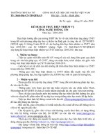 KẾ HOẠCH ỨNG DỤNG CNTT