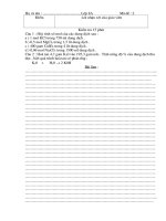 đề 15 phút hóa 8