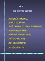 Bài giới thiệu chung về máy tính