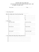 Đề thi chọn HSG lớp 1