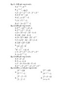 BÀI TẬP PT-BPT MŨ - LÔGARIT