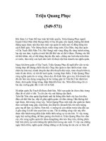 Triệu Việt Vương- triệu Quang Phục.