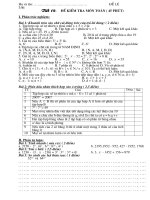 BỘ ĐỀ KIỂM TRA TOÁN 6/08-09 (VERY HOT)