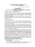 Kế hoạch học tập và làm theo tấm gương đạo đức HCM