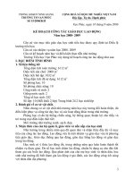 Kế hoạch lao động tiểu học