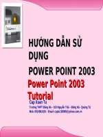 Hướng dẫn sử dụng power point 2003