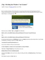 Cách làm cho Windows thành có bản quyền