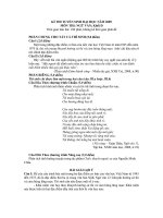 Gợi ý bài giải môn Văn khối D