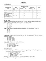 Đề kiểm tra một tiết 2