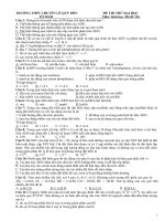 Đề thi chuyên sinh học luyện thi đại học 2013 có đáp án