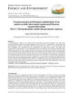 Exergoeconomic performance optimization of an endoreversible intercooled regenerated Brayton cogeneration plant Part 1: Thermodynamic model and parameter analyses