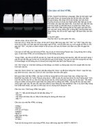 Căn bản về thẻ HTML