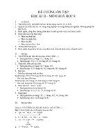 Tài Liệu Hóa Học Ôn Tập Hay