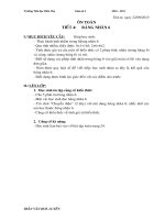 Ôn toán 3 (Chiều) Tuần 4