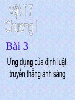 Bai 3 - Ung dung dinh luat truyen thang cua anh sang