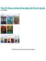 hướng dẫn 3d album