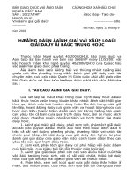 tiêu chuẩn xếp loại giờ dạy