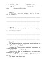 Đề KT GDCD 7 tuần 26