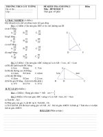 ĐỀ KIỂM TRA CHƯƠNG I HÌNH HỌC