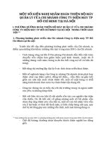 MỘT SỐ KIẾN NGHỊ NHẰM HOÀN THIỆN BỘ MÁY QUẢN LÝ CỦA CHI NHÁNH CÔNG TY ĐIỆN MÁY TP HỒ CHÍ MINH TẠI HÀ NỘI