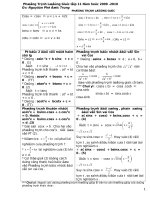 PHƯƠNG TRÌNH LƯỢNG GIÁC